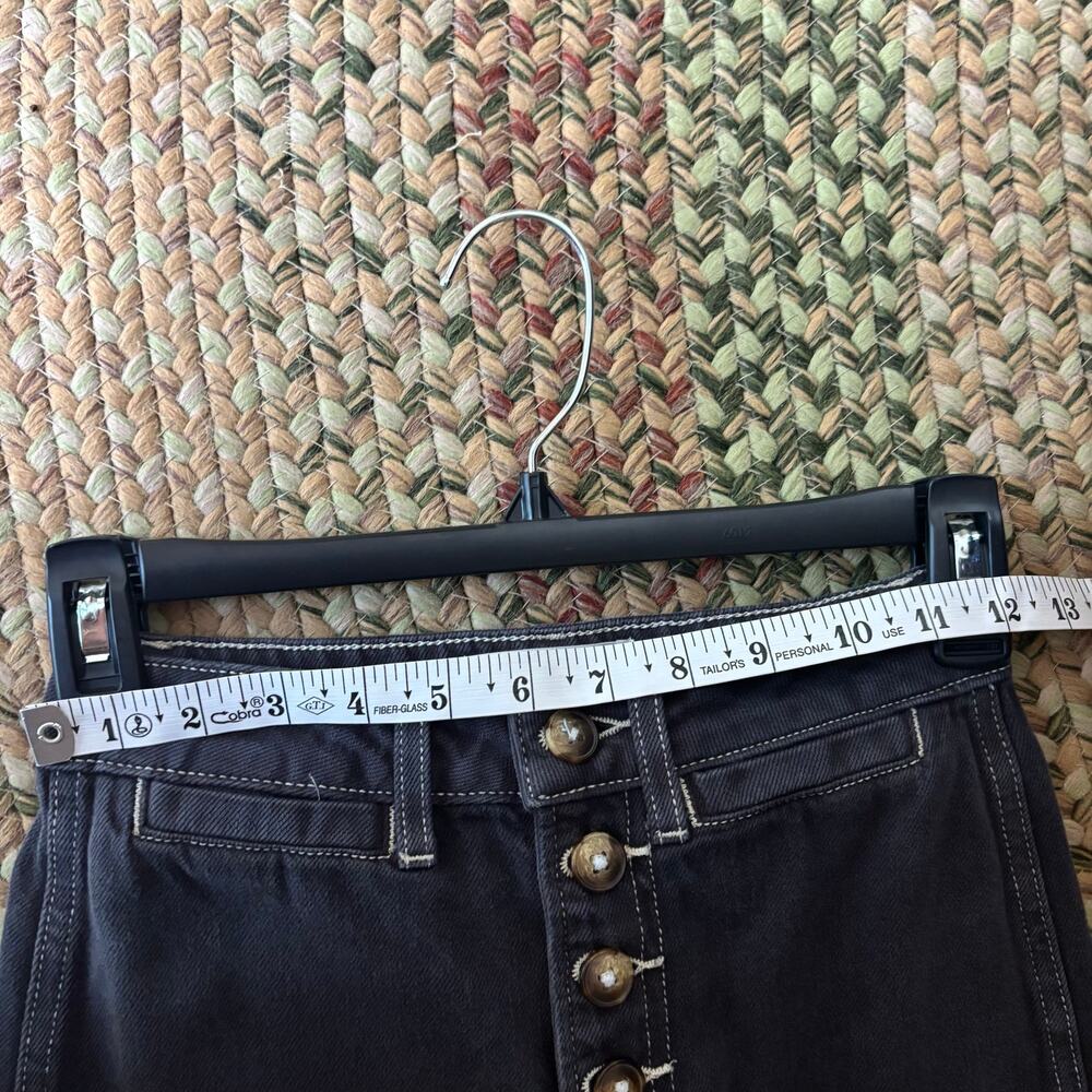 Reformation Lexi High Rise Wide Leg Jeans Size‎ 23 Washed Black - Picture 9 of 14